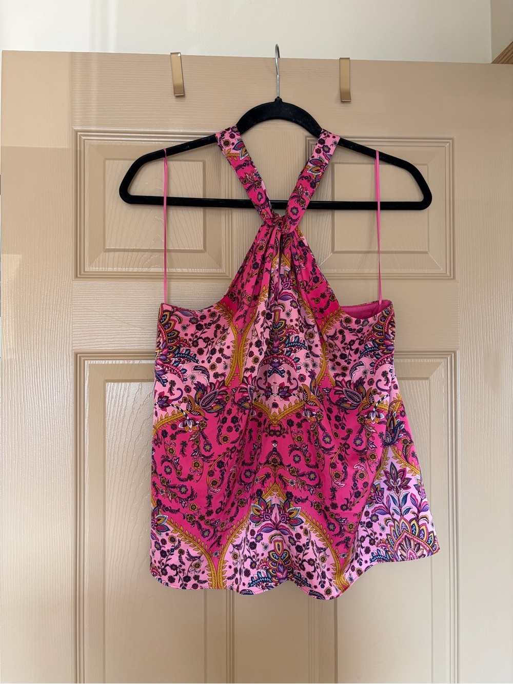 Rachel Zoe Pink Paisley Tank Top
